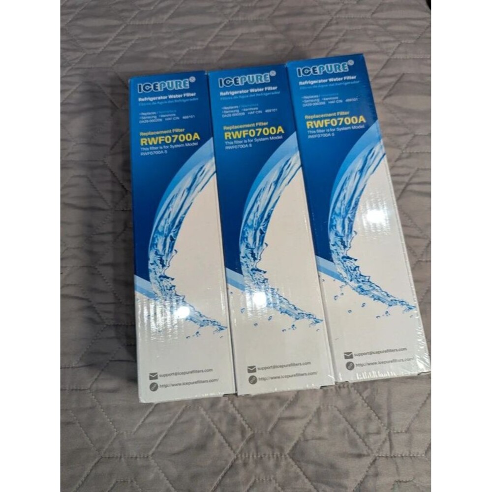 IcePure RWF0700A Water Filter For Samsung & Kenmore Refrigerators - 3 pack - New